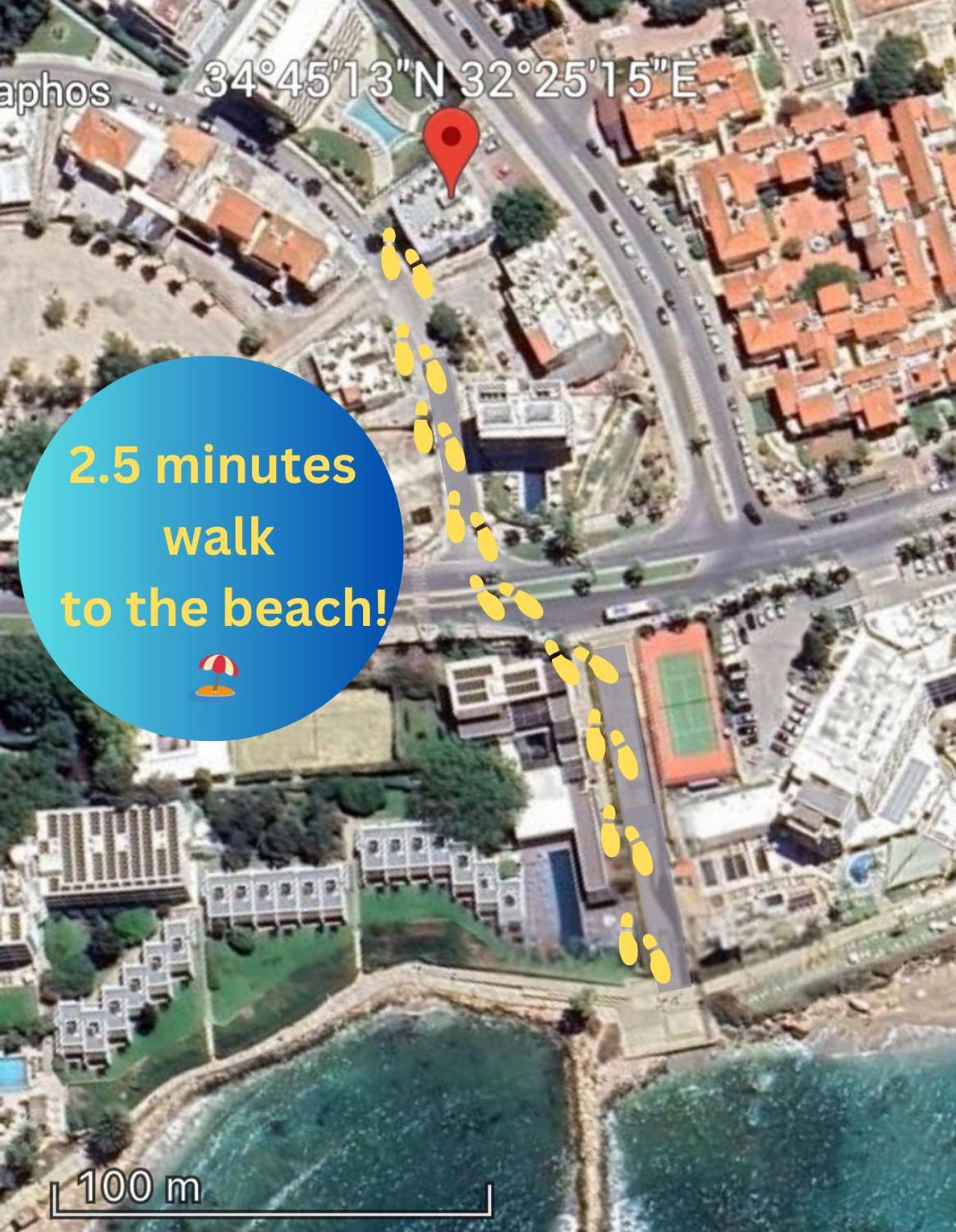 Dreamy 2 Bed Apartment By The Sea Paphos ภายนอก รูปภาพ